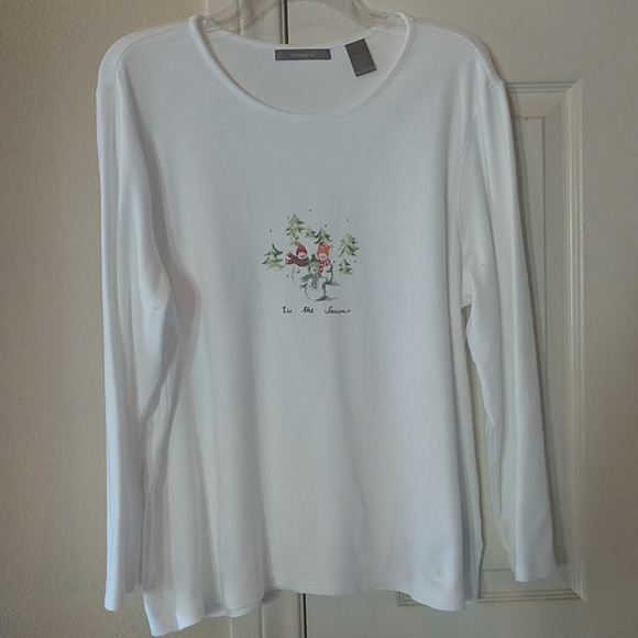Liz Claiborne 0 Cotton Holiday Tee 